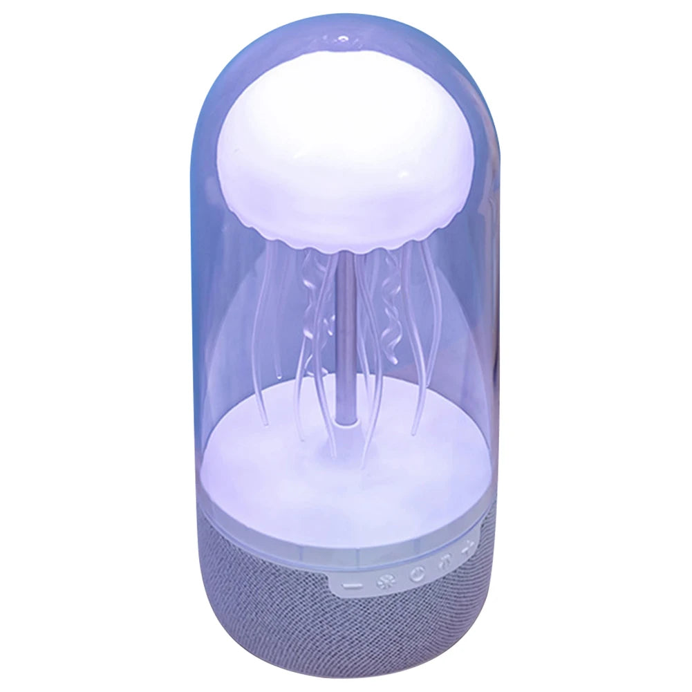 Creative Colorful Jellyfish Lamp with Bluetooth-Compatible Speaker Hifi Stereo Floating Jellyfish Speaker 1800Mah Color Changing