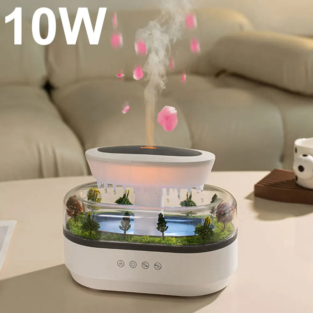 Rain Cloud Essential Oil Diffuser Water Drip Micro Landscape Cool Mist Humidifier with 7 Night Light Air Diffuser Humidifier