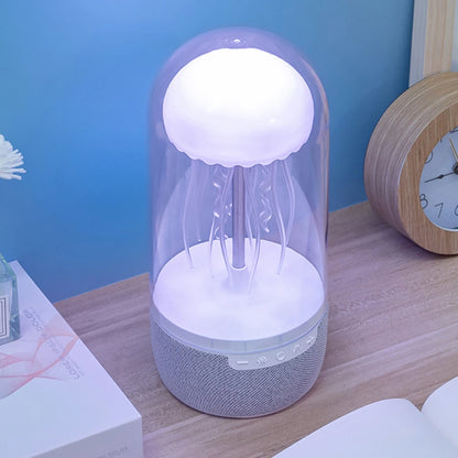 Creative Colorful Jellyfish Lamp with Bluetooth-Compatible Speaker Hifi Stereo Floating Jellyfish Speaker 1800Mah Color Changing