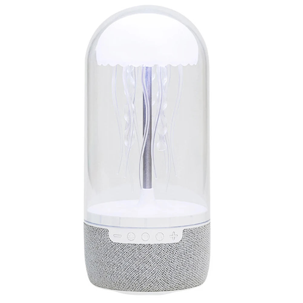 Creative Colorful Jellyfish Lamp with Bluetooth-Compatible Speaker Hifi Stereo Floating Jellyfish Speaker 1800Mah Color Changing