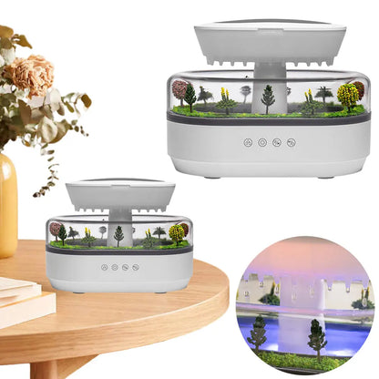 Rain Cloud Essential Oil Diffuser Water Drip Micro Landscape Cool Mist Humidifier with 7 Night Light Air Diffuser Humidifier